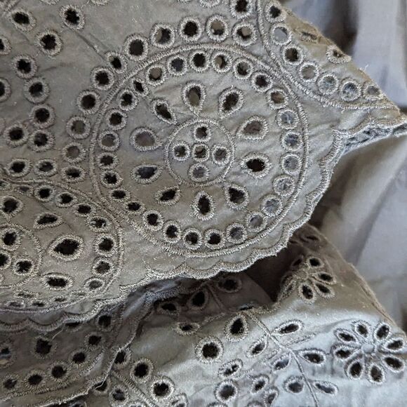 J Crew Maxi Dress V-neck smocked-waist in cotton poplin BR450 Black NWT - Picture 13 of 15